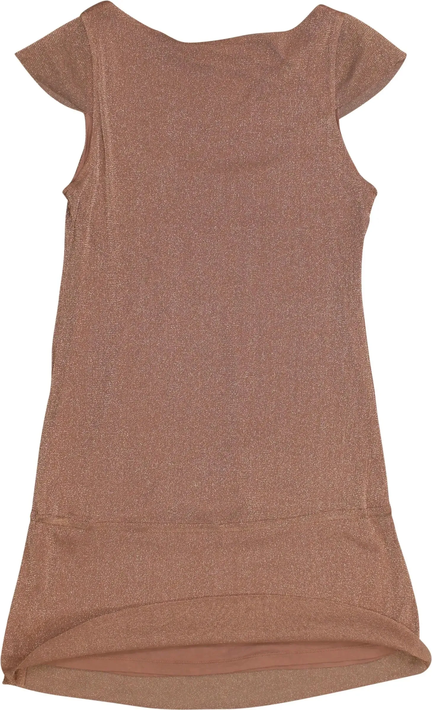 00s Pink Knit Glitter Dress