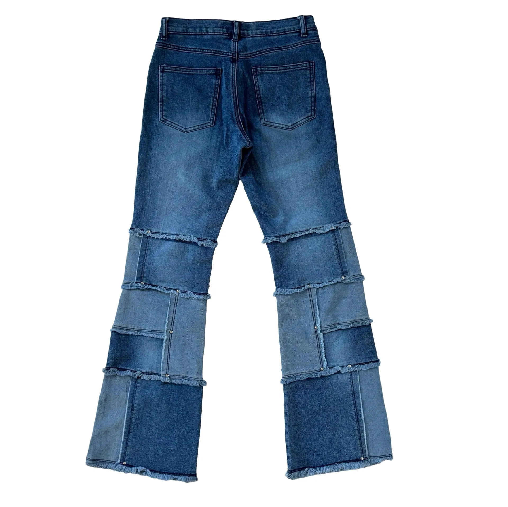 2000s Patchwork Jeans (XS)