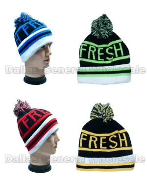 Adults Knitted Skull Beanie Caps Wholesale