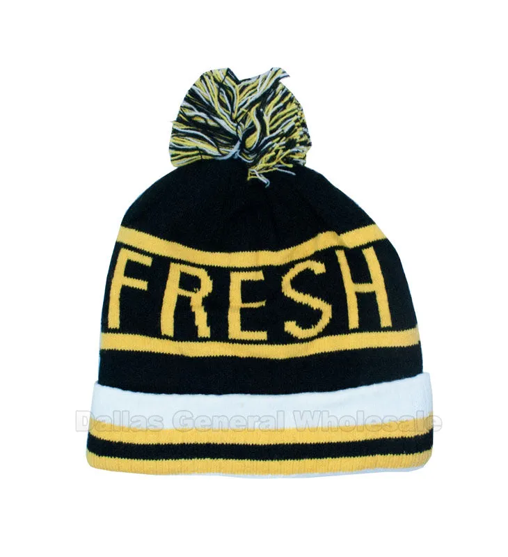 Adults Knitted Skull Beanie Caps Wholesale
