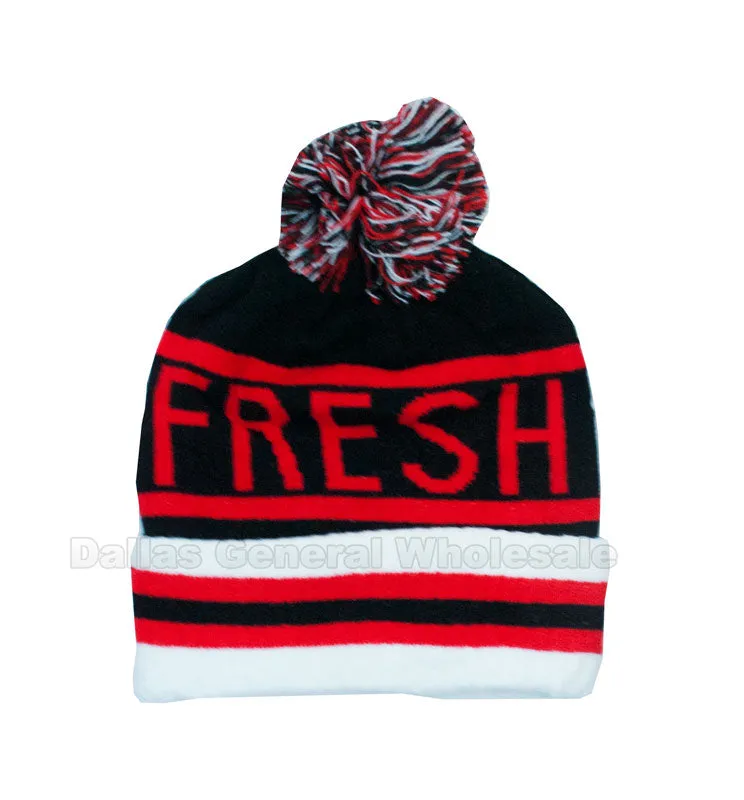 Adults Knitted Skull Beanie Caps Wholesale