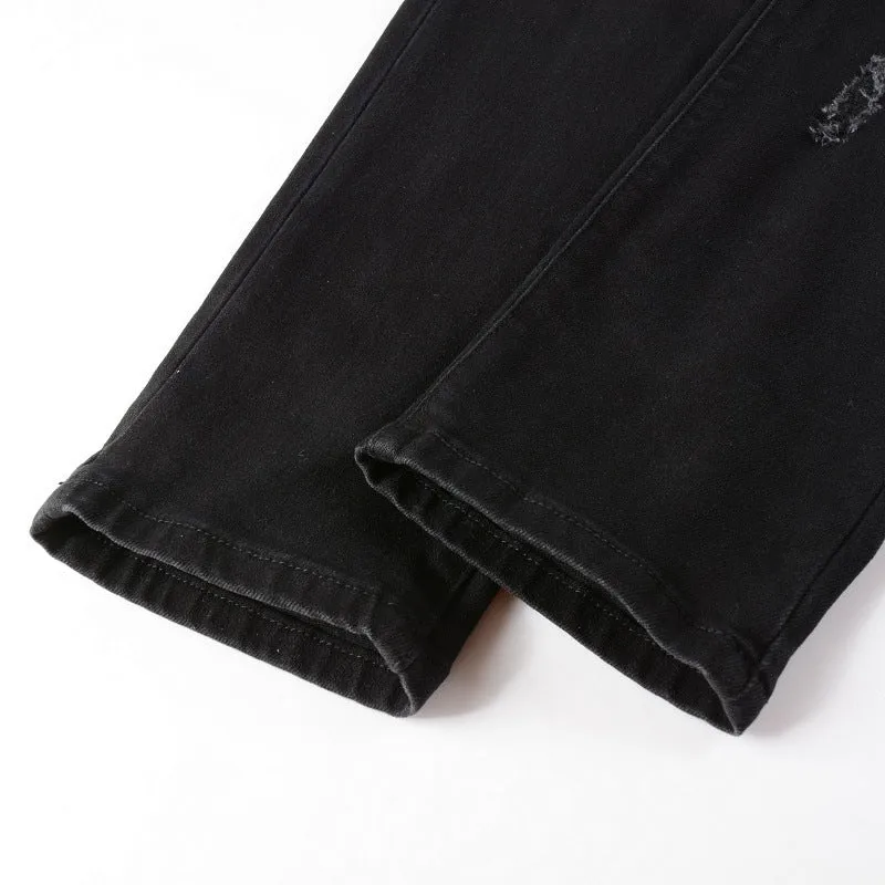 Amiri Jeans Hole & Patch Diamond Slim Fit #8538
