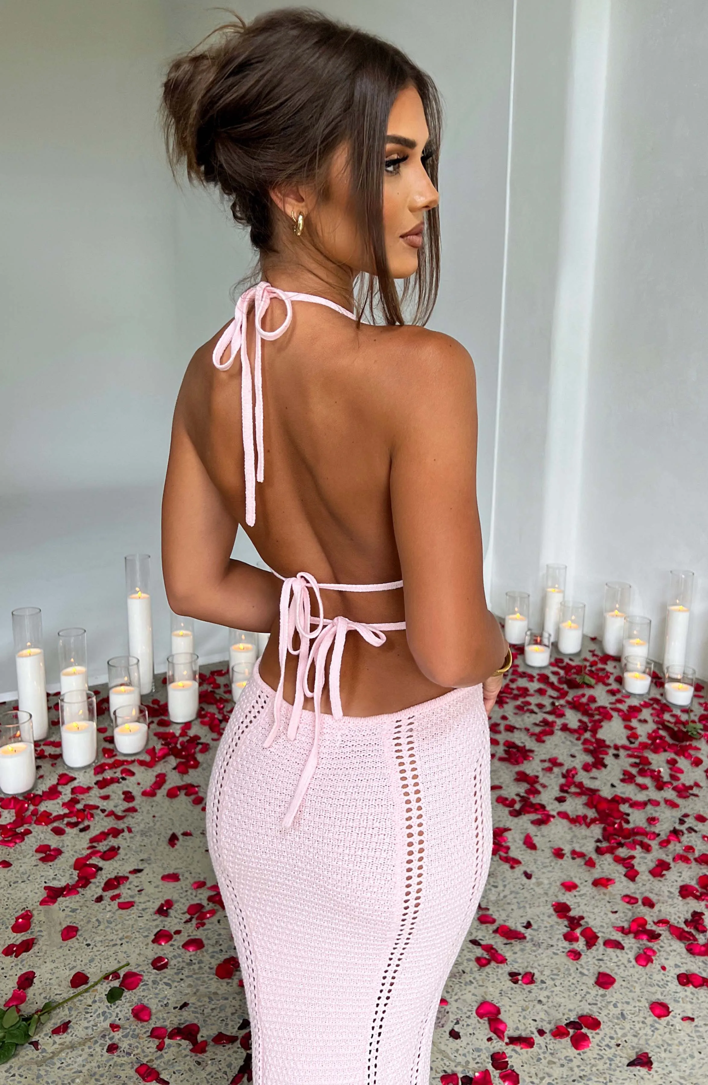 Arabella Maxi Graceful Dress - Blush