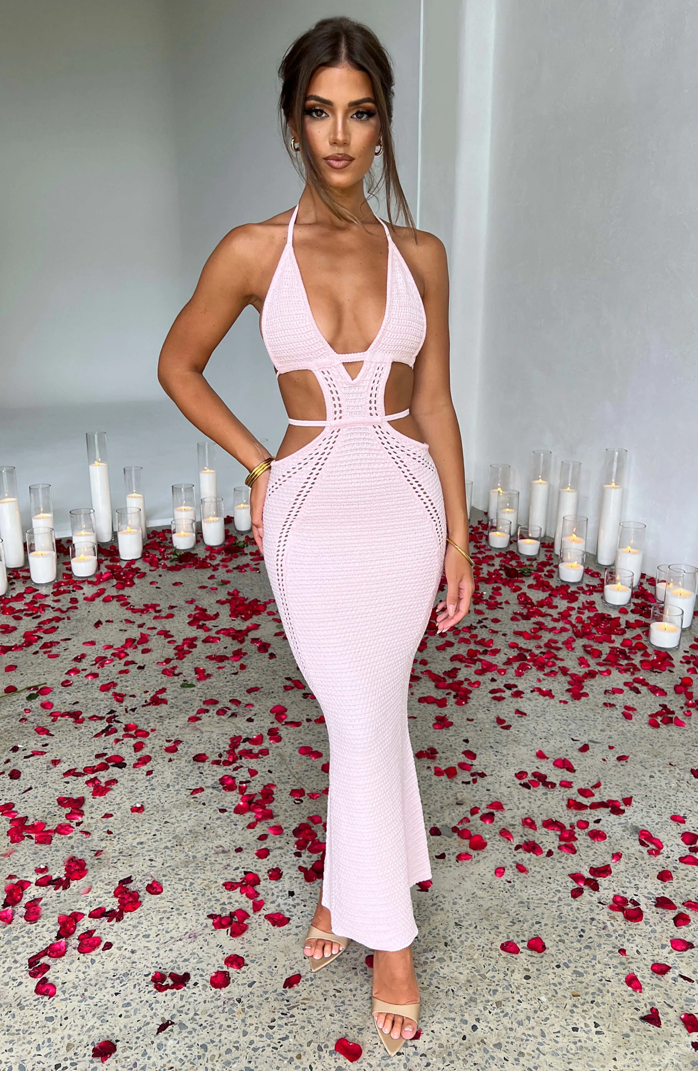 Arabella Maxi Graceful Dress - Blush