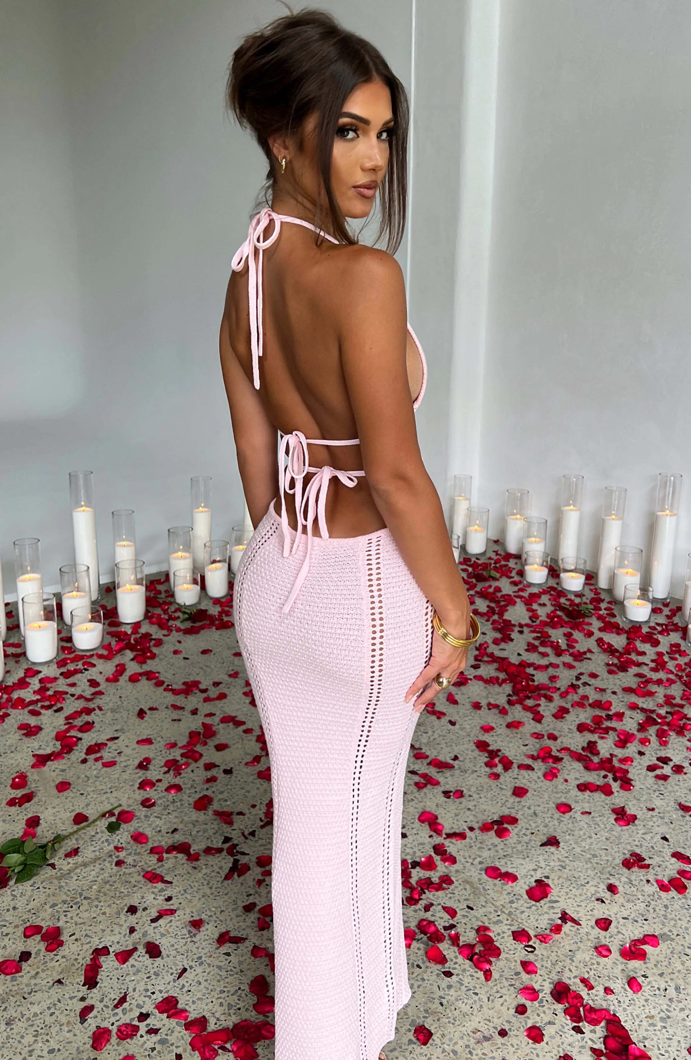 Arabella Maxi Graceful Dress - Blush