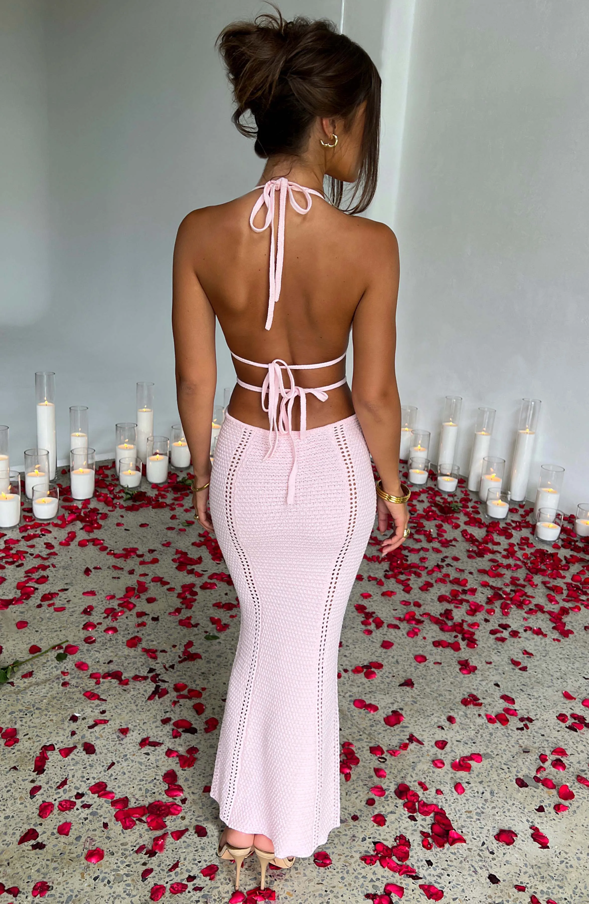 Arabella Maxi Graceful Dress - Blush