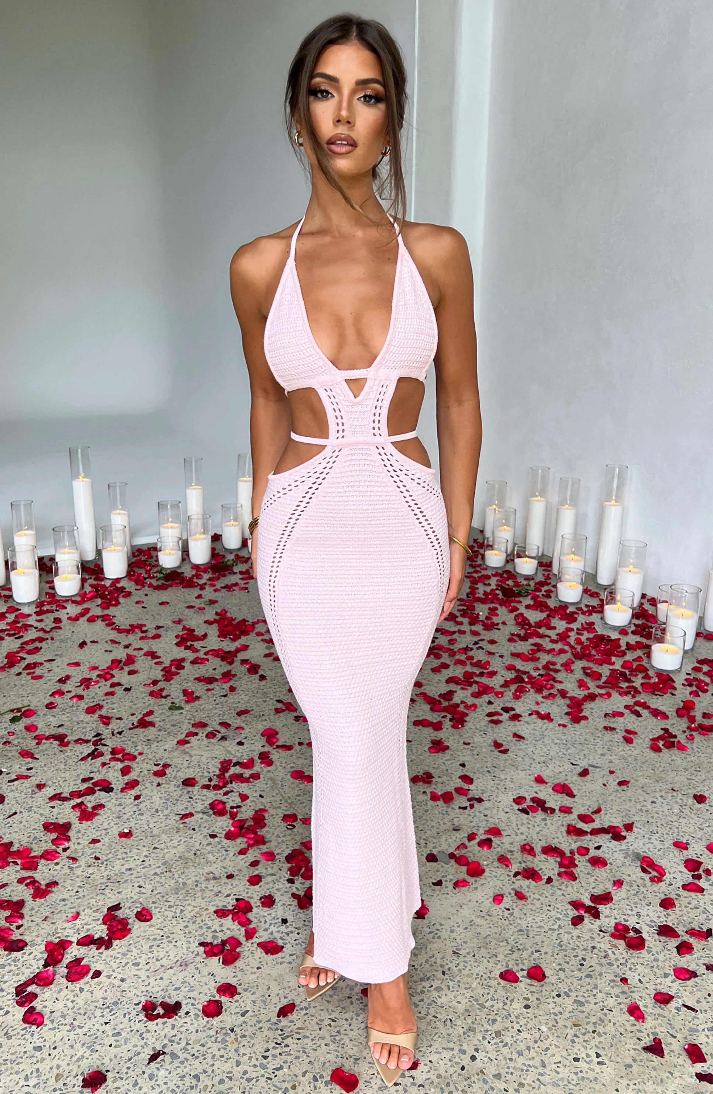 Arabella Maxi Graceful Dress - Blush