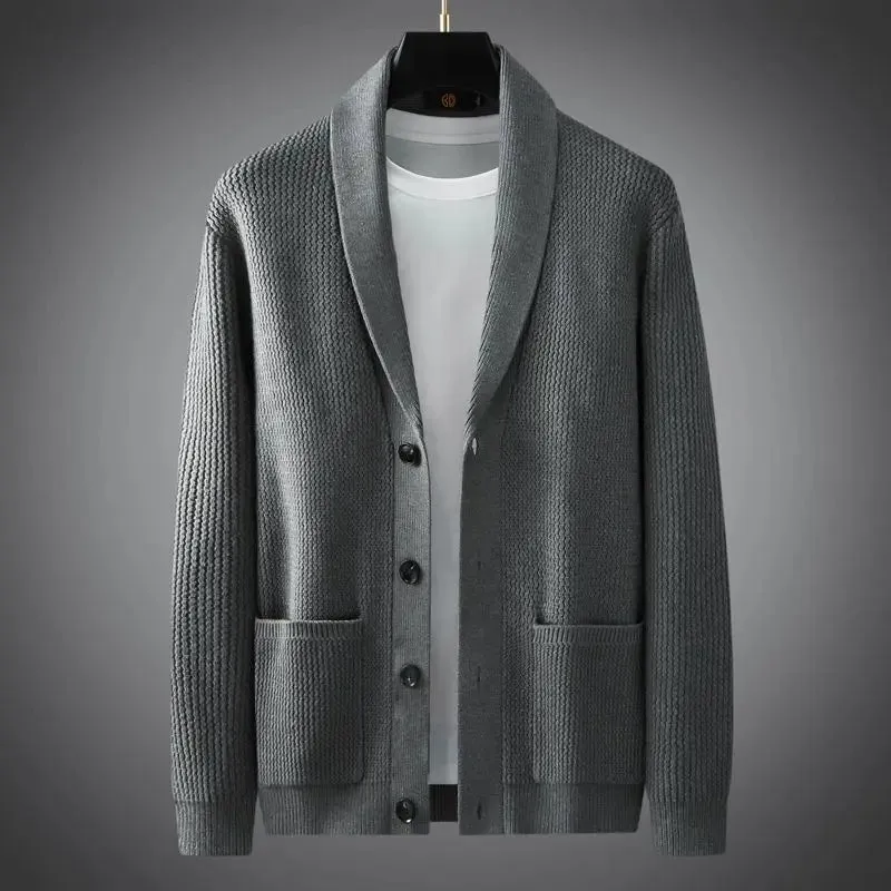 ARISTO KNIT SHAWL CARDIGAN