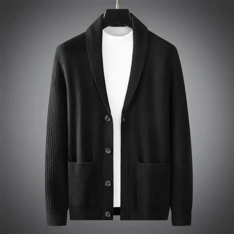 ARISTO KNIT SHAWL CARDIGAN