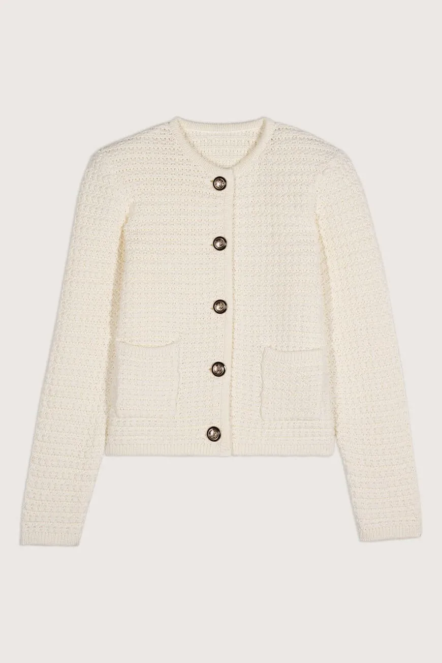 ba&sh Gaspard Cardigan- Ecru