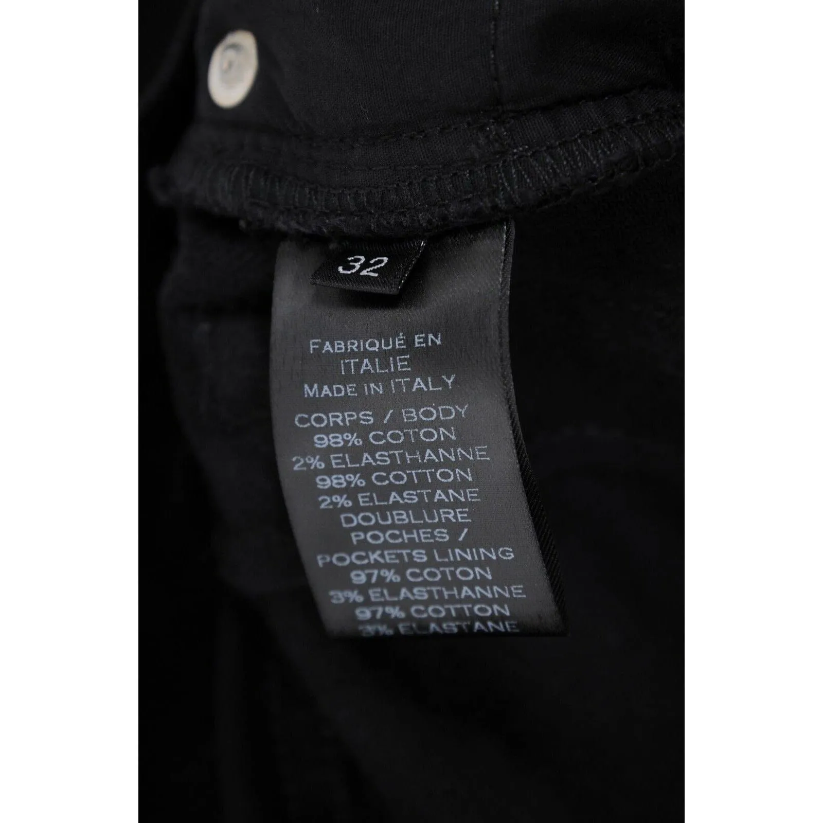 Balmain Mens Skinny Biker Jeans Black Ribbed Knee Zipper Denim