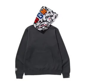 BAPE ABC Camo Shark Pullover Hoodie Charcoal