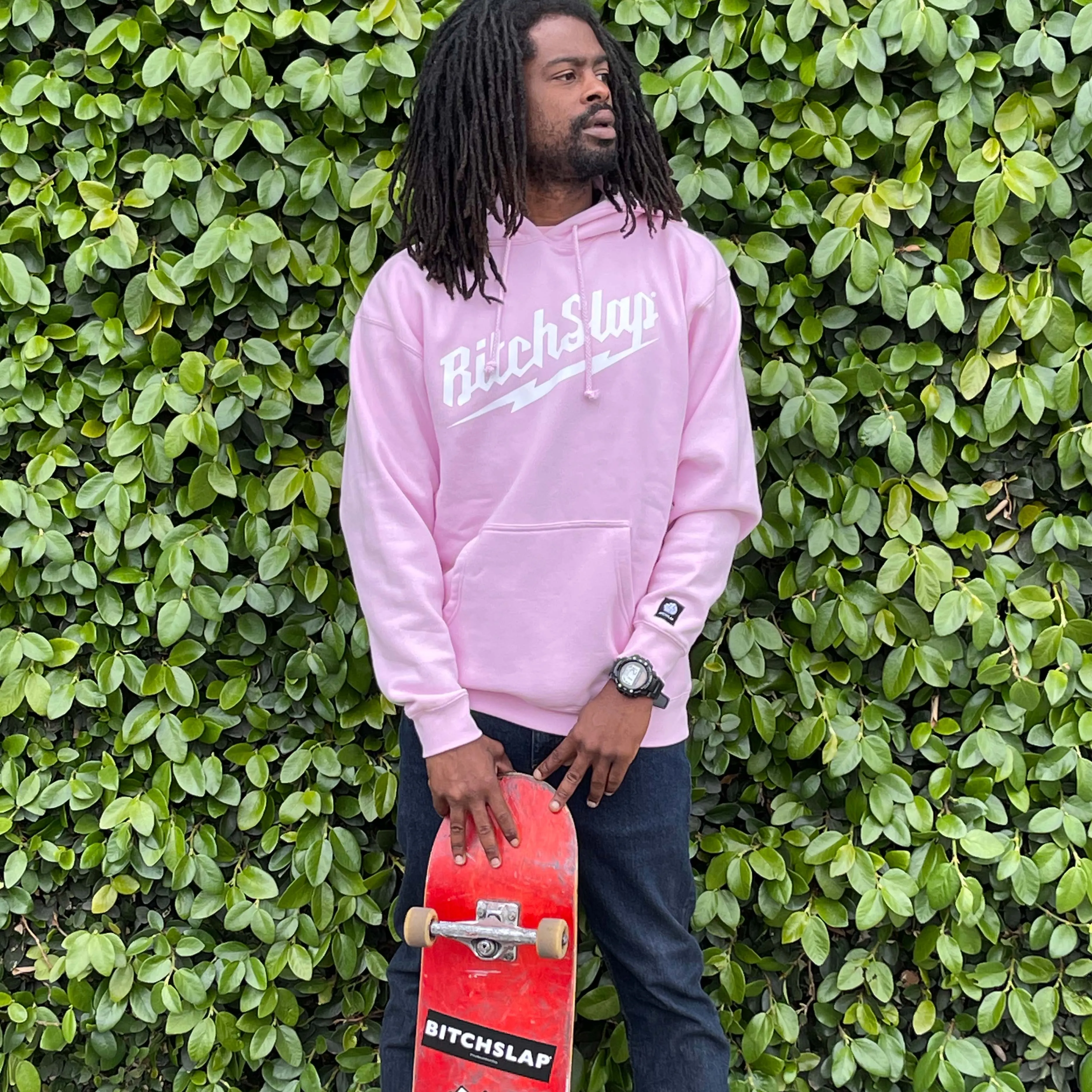 BITCHSLAP Fuchsia Big Bolt Hoodie