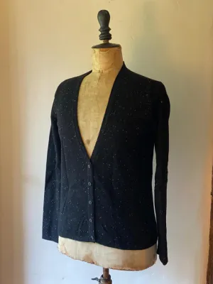 Black Cashmere Cardigan