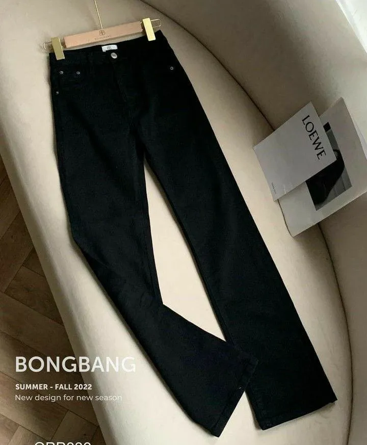 Black flapper jeans