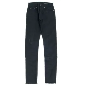 Black Raw Hem D10 Jeans