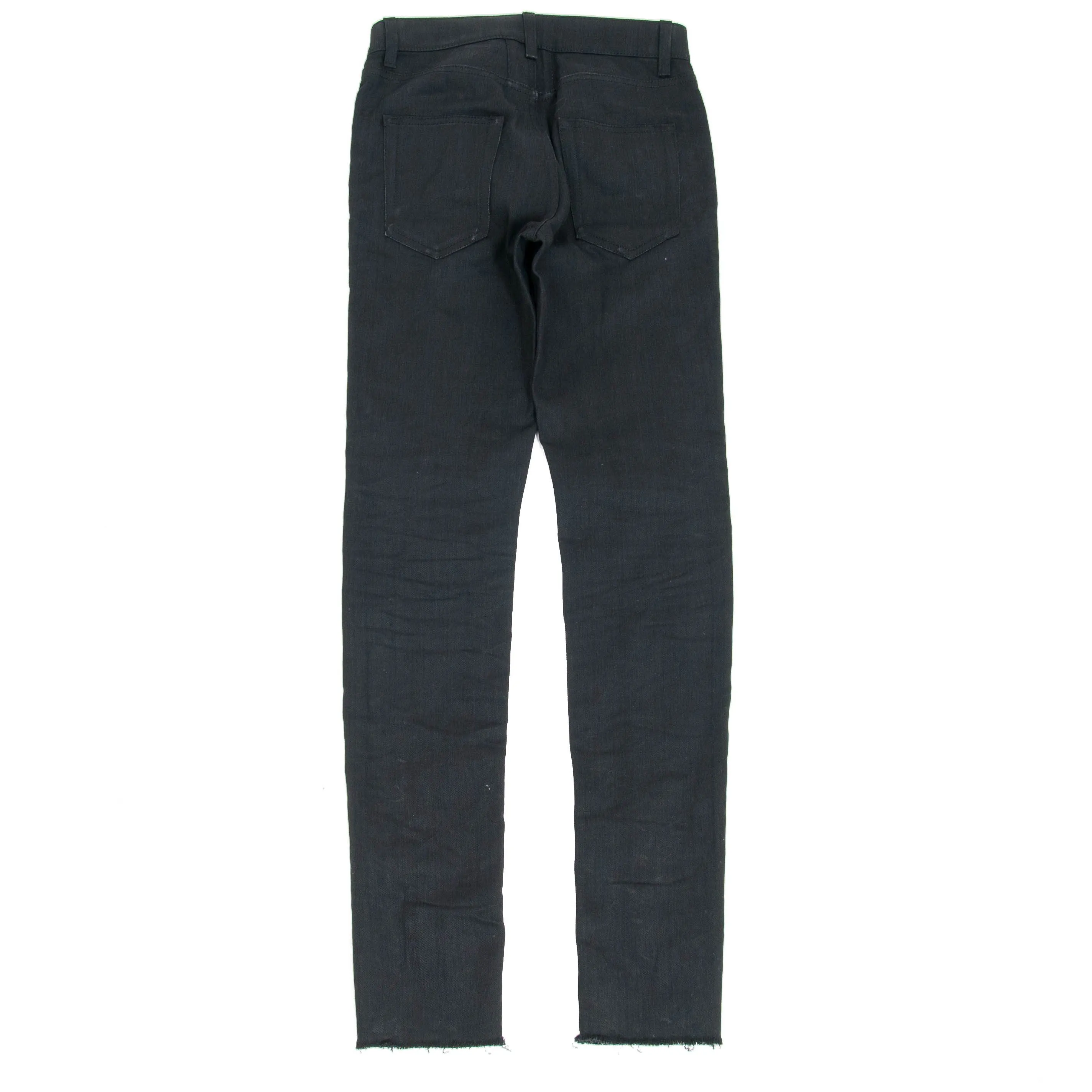 Black Raw Hem D10 Jeans