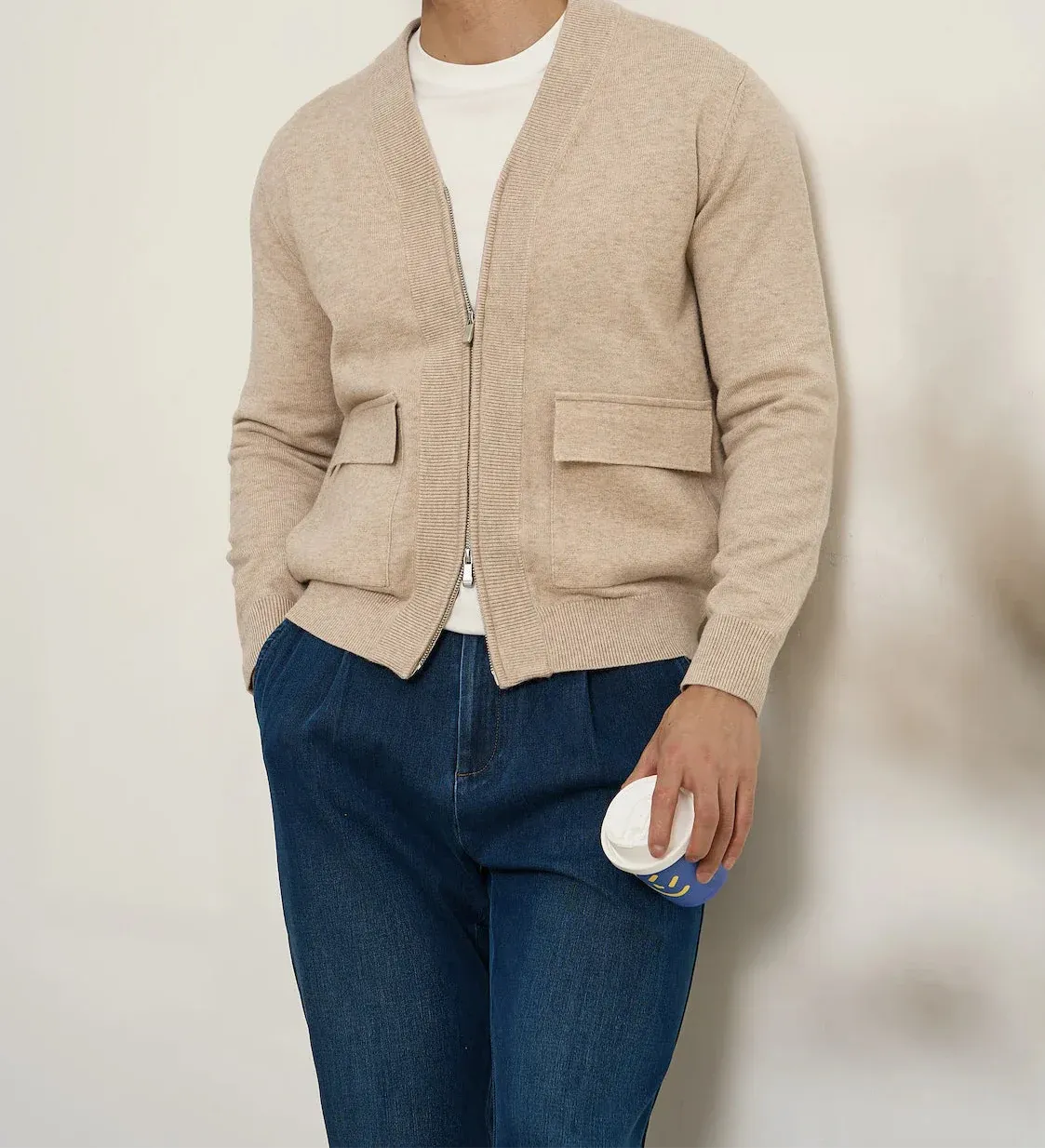 British pullover old money cardigan