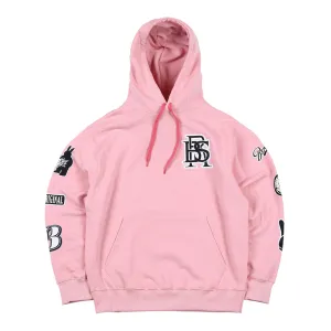 BS MULTI LOGO HOODIE PINK