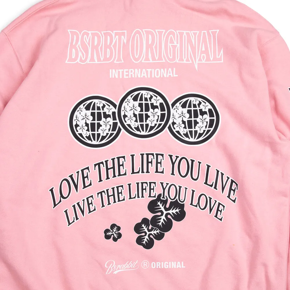 BS MULTI LOGO HOODIE PINK