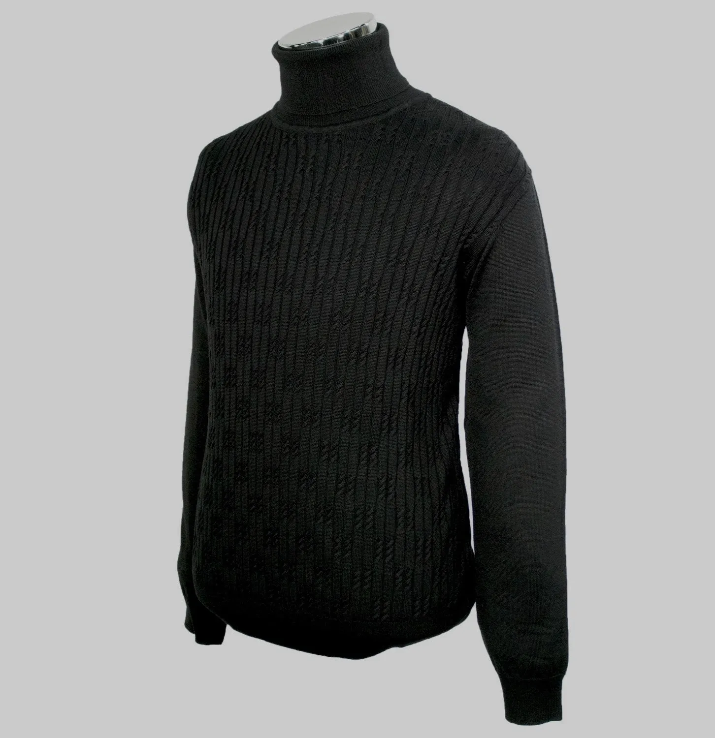 Cable Knit Turtleneck Sweater