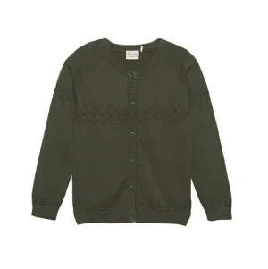 Cardigan LS Knit: Olive Night