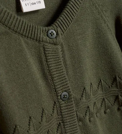 Cardigan LS Knit: Olive Night
