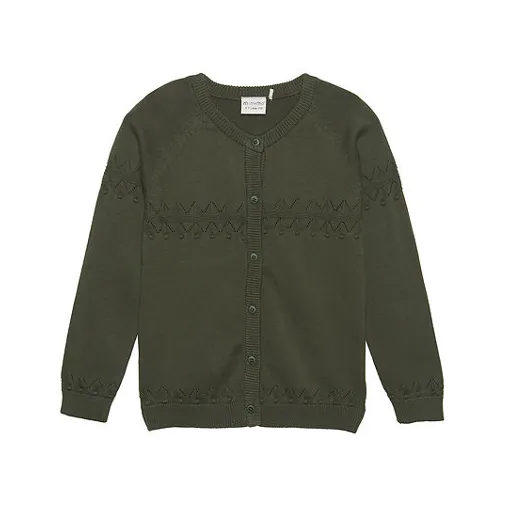 Cardigan LS Knit: Olive Night