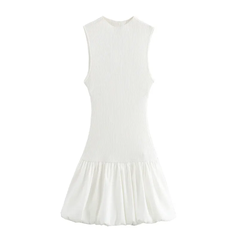 Cathy Ribbed Knit Sweater Mini Dress