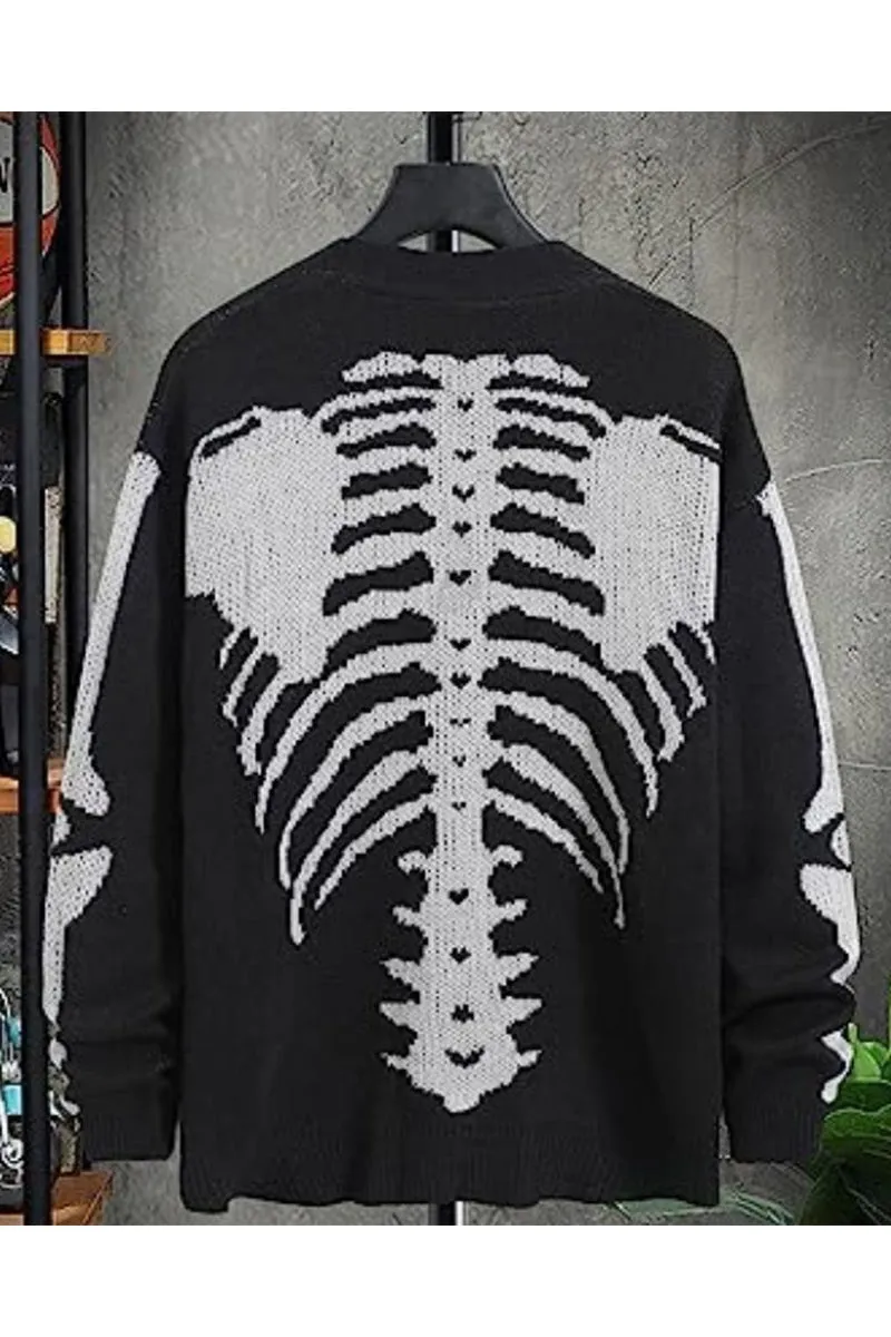 CG0105 Skeleton Knitted Cardigan