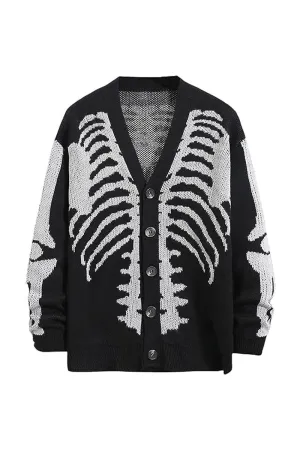 CG0105 Skeleton Knitted Cardigan