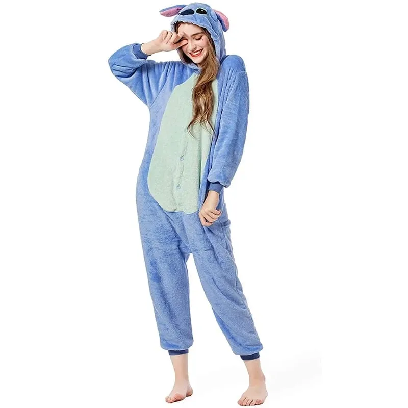 Cosplay Costumes Jumpsuit for KIDS Stitch Hooded Pajamas  S4822528