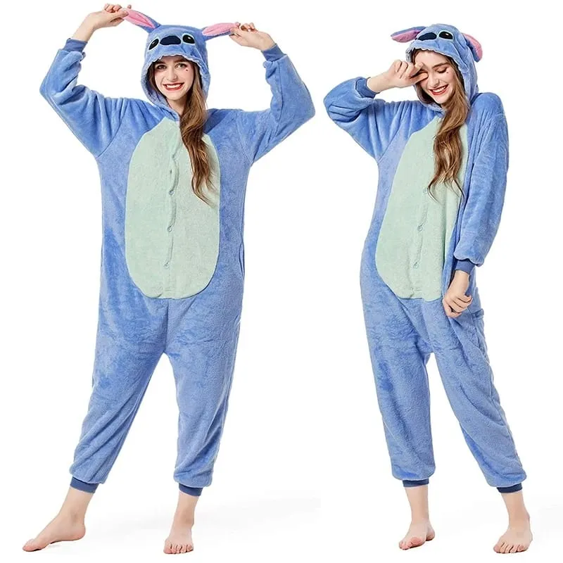 Cosplay Costumes Jumpsuit for KIDS Stitch Hooded Pajamas  S4822528