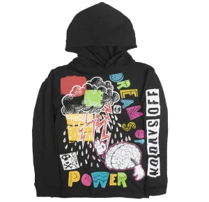 CREATE 2MRW L/S HOODIE TEE BLACK - CF1008
