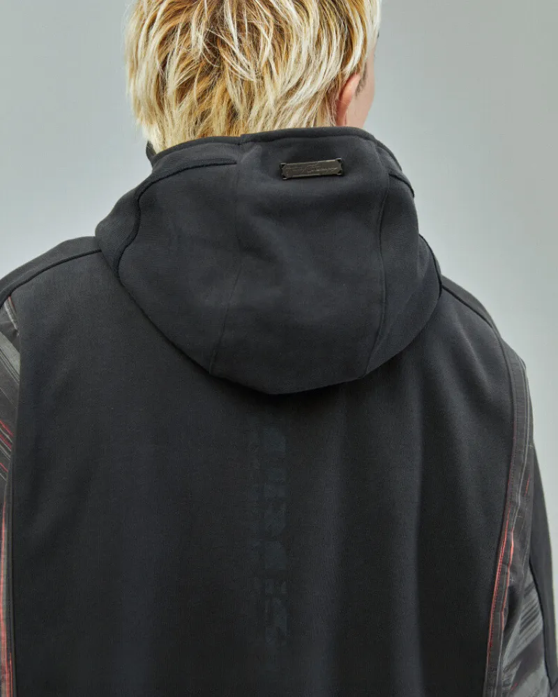 Cyberpunk Plaid Patchwork Unisex Hoodie