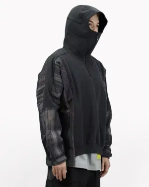 Cyberpunk Plaid Patchwork Unisex Hoodie
