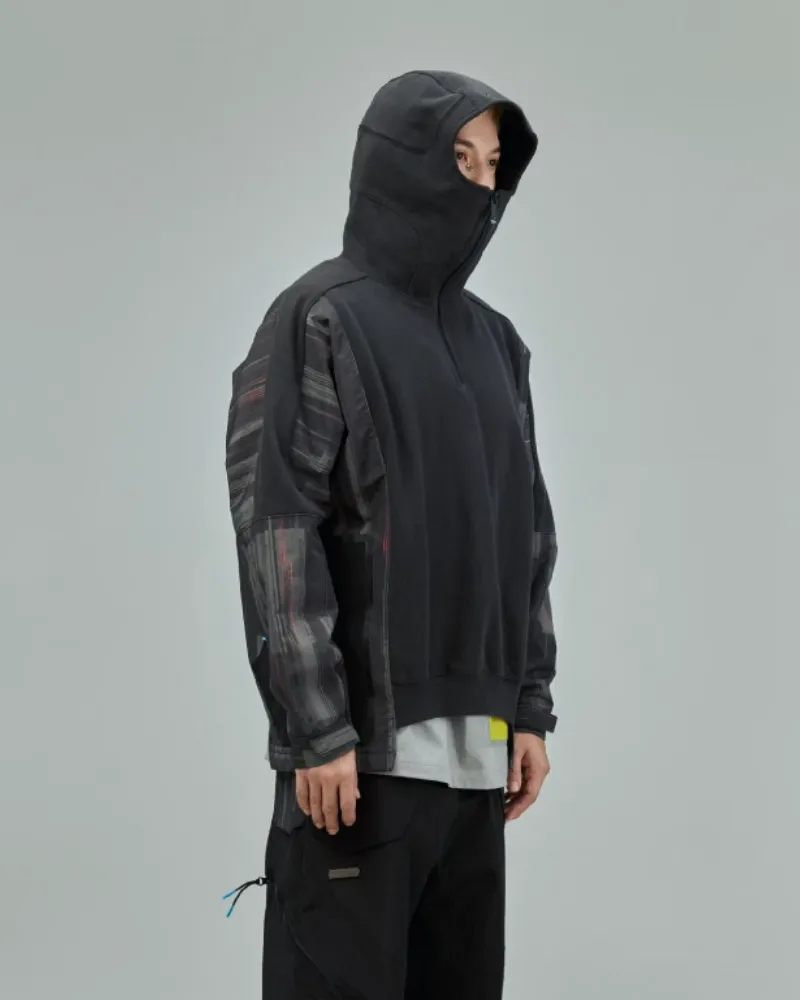 Cyberpunk Plaid Patchwork Unisex Hoodie