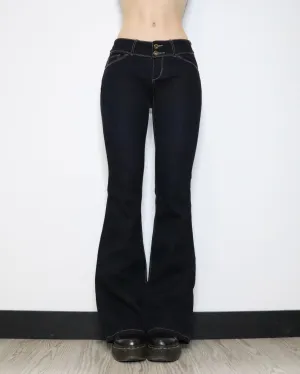 Dark Wash Flare Jeans (Small)