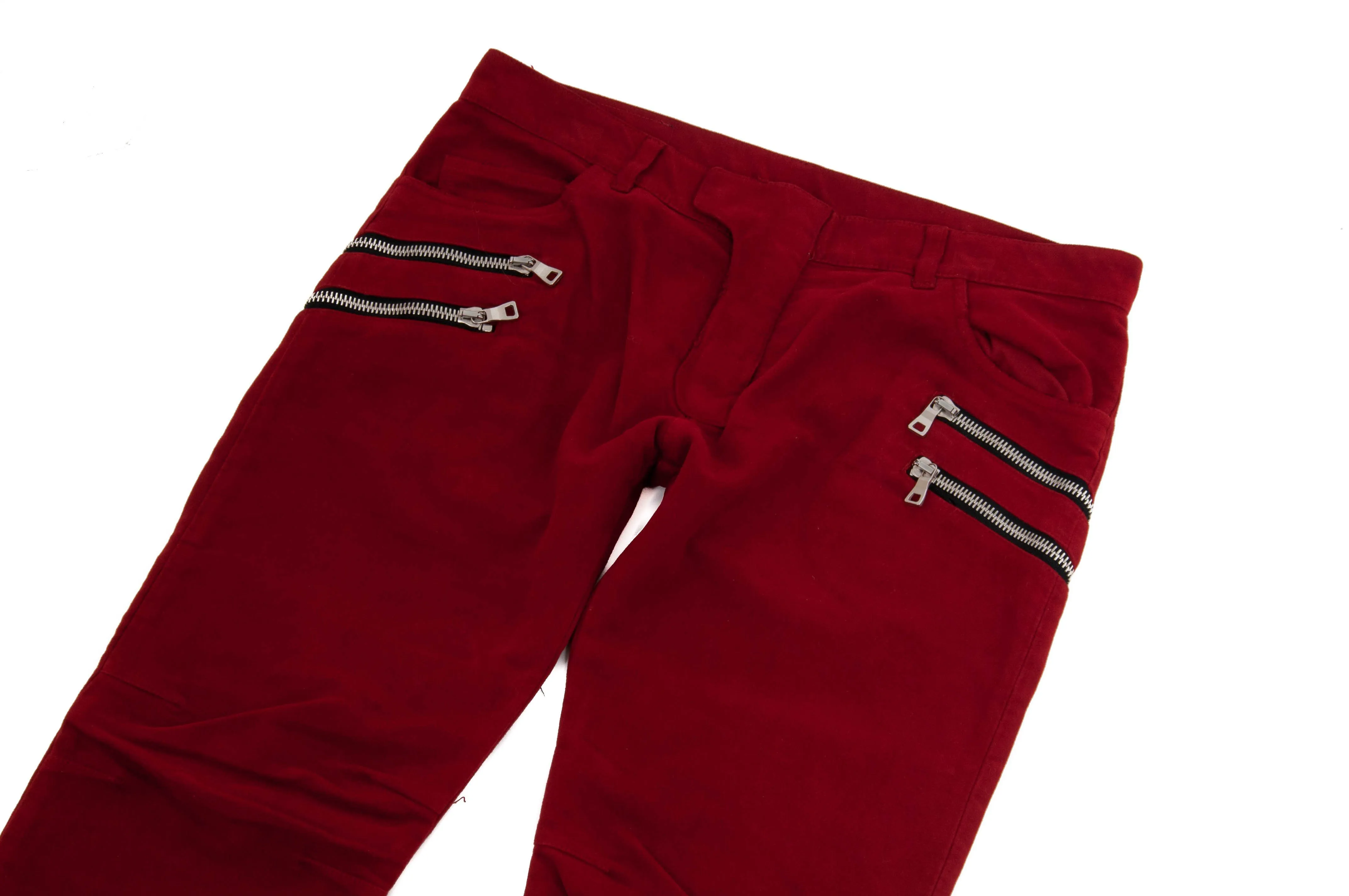Double Zipped Moleskin Jeans