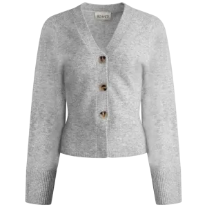 Elisabeth Knit Cardigan - Light Grey Melange