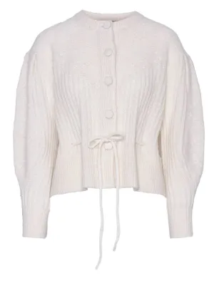Elma Mohair Cardigan - White