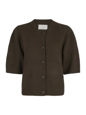Elmira Knit Cardigan - Chocolate Brown