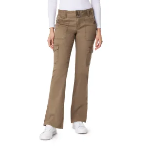 Feisty Curvy Low Rise Belted Cargo Flare