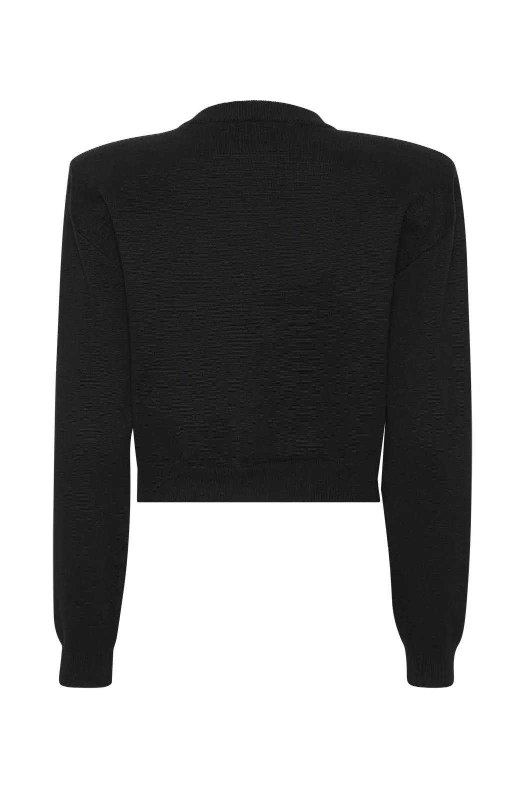 Firm Knit Cardigan - Black