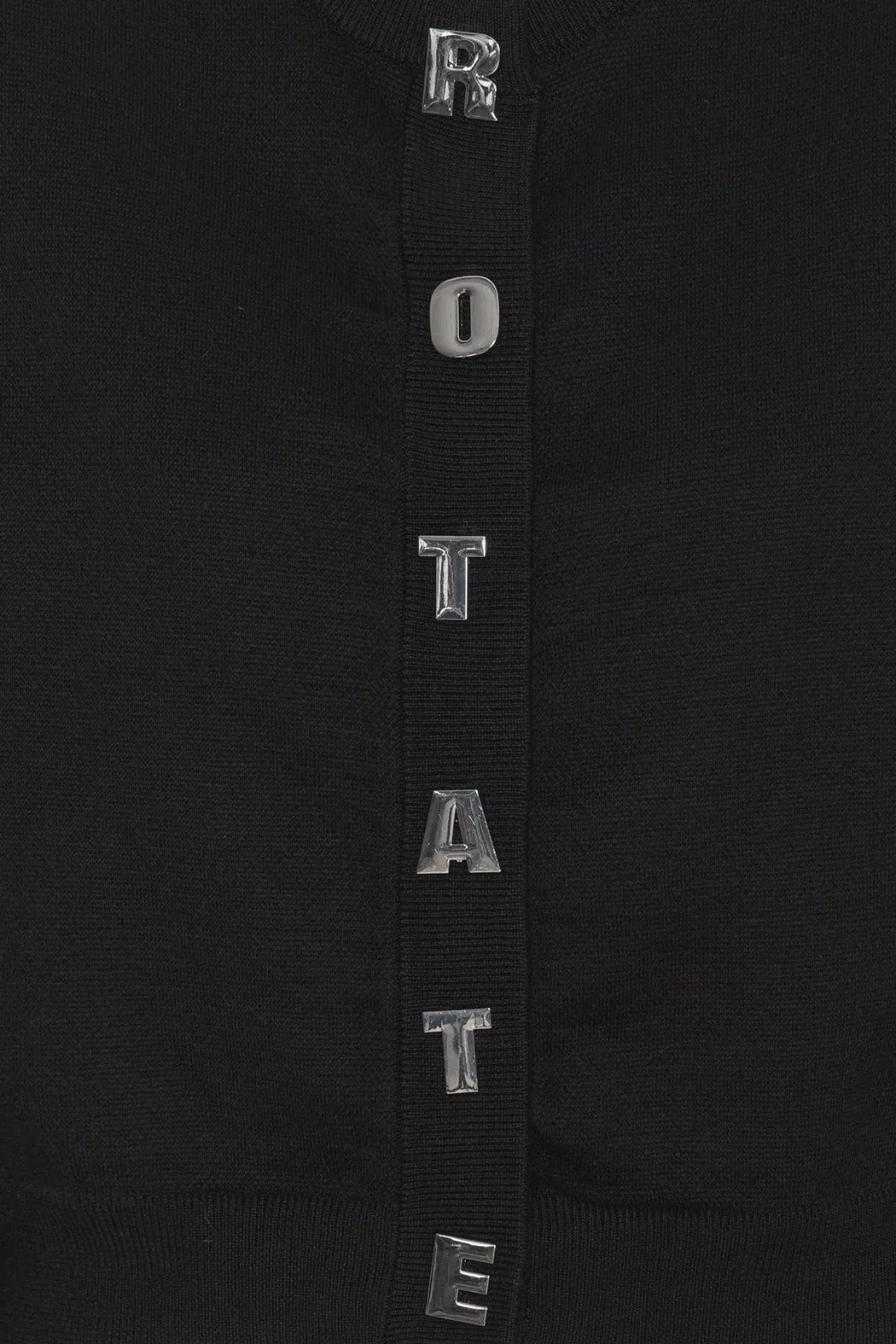 Firm Knit Cardigan - Black