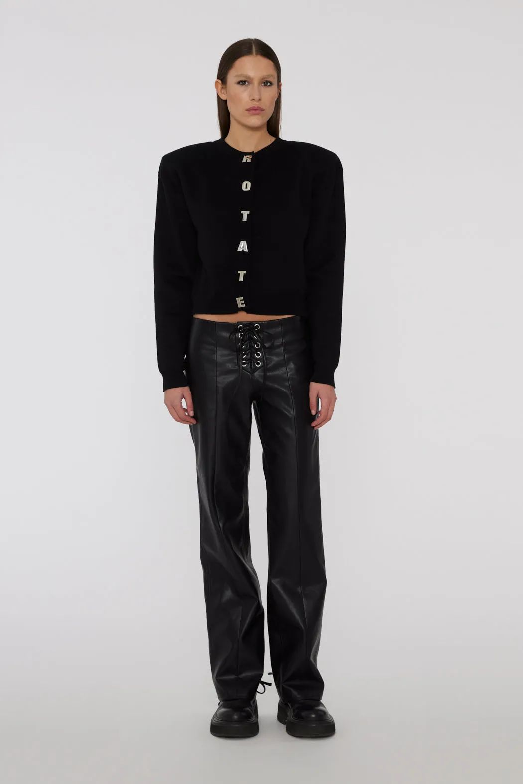 Firm Knit Cardigan - Black