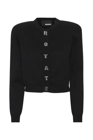 Firm Knit Cardigan - Black