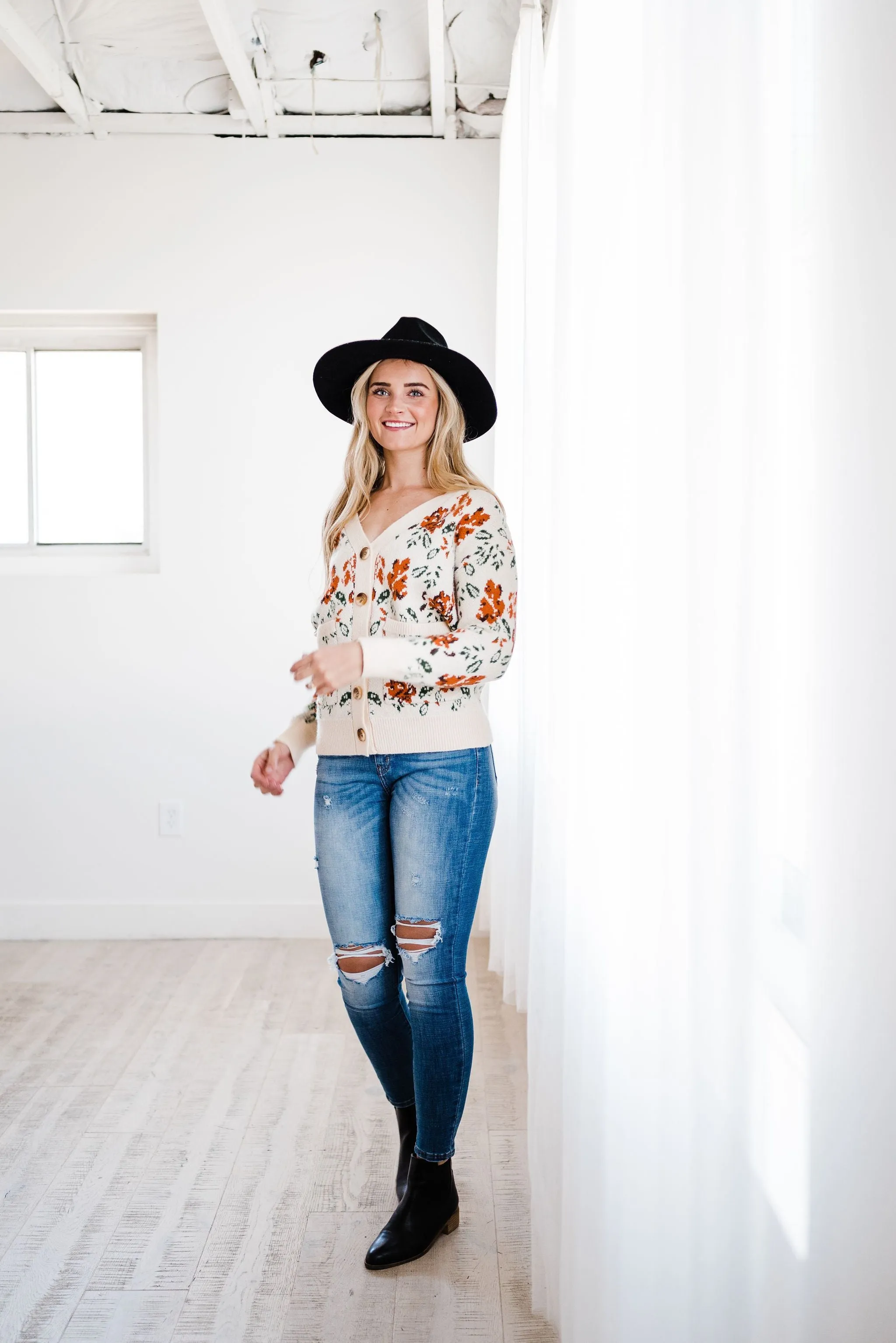 Floral Desires Open Cardigan