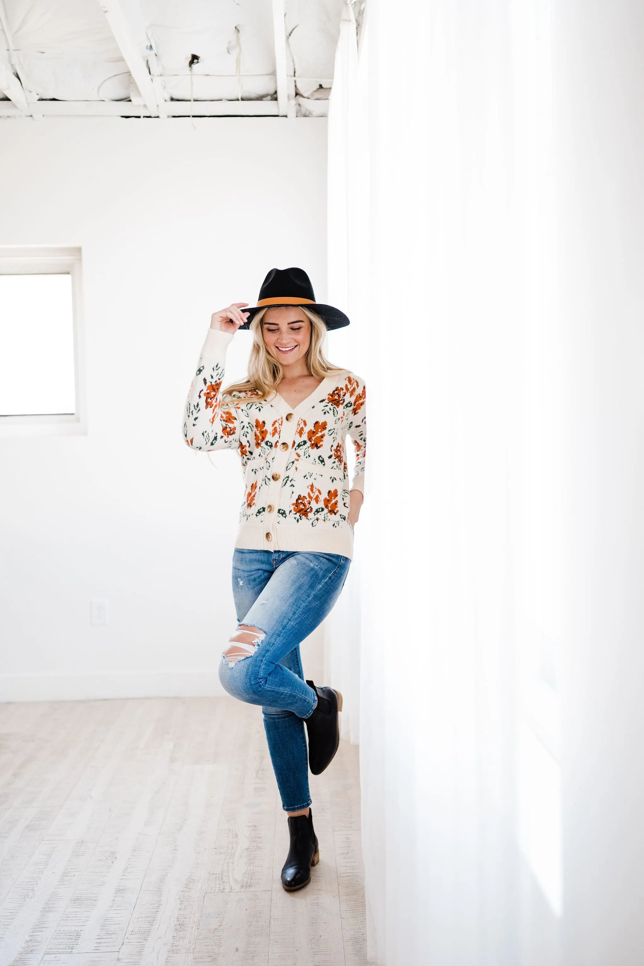 Floral Desires Open Cardigan