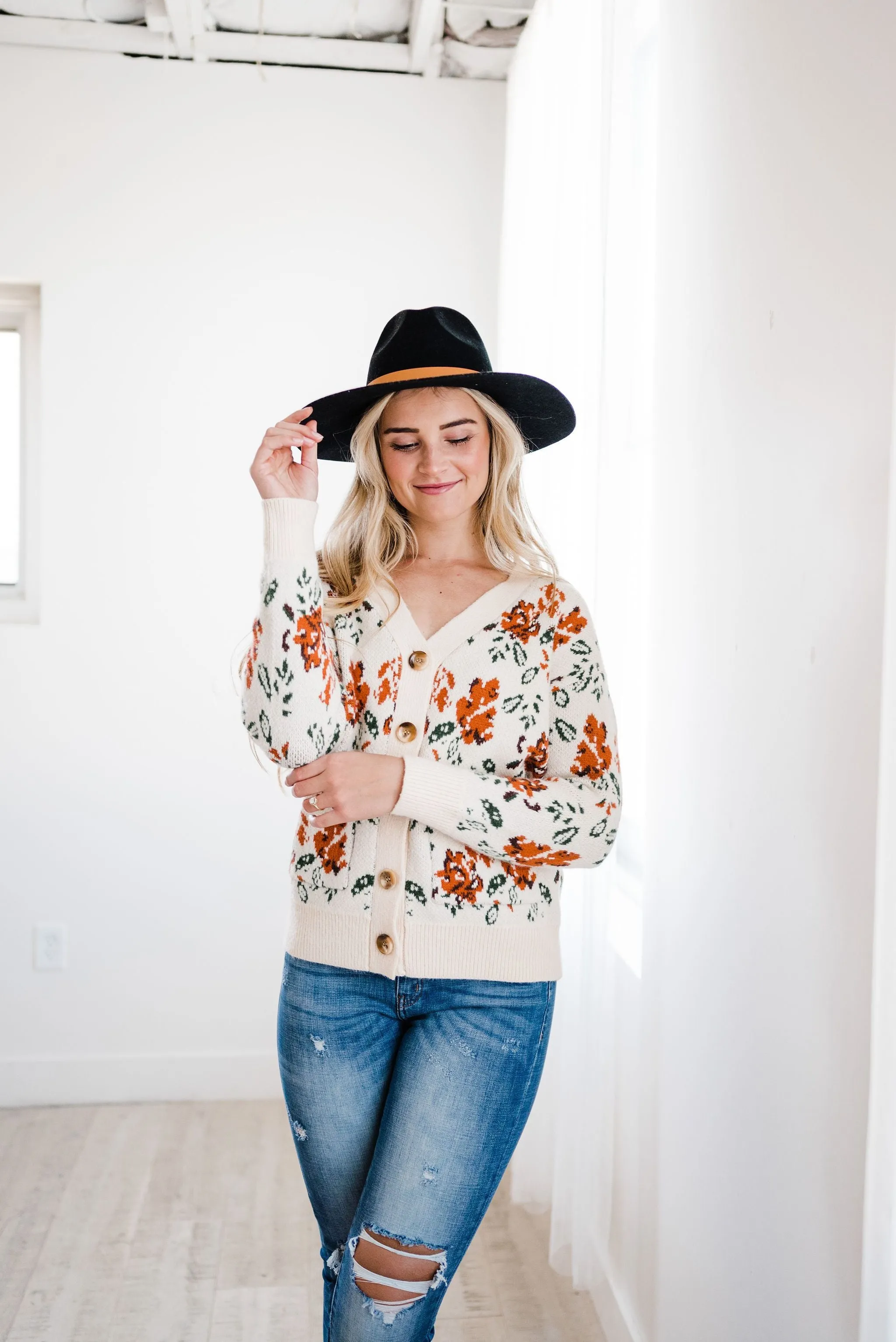 Floral Desires Open Cardigan